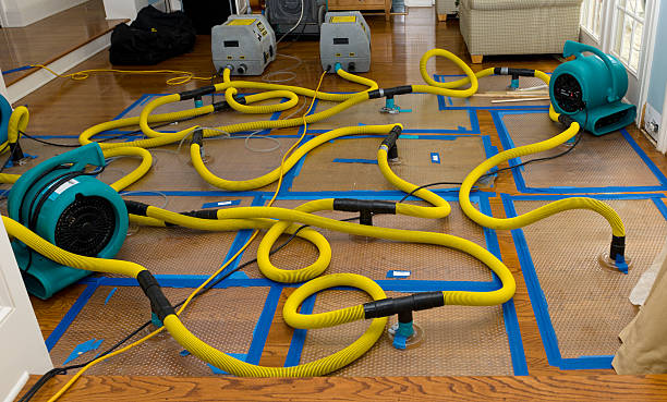 Professional Burst Pipe Water Damage technician working in Burr Hill, VA